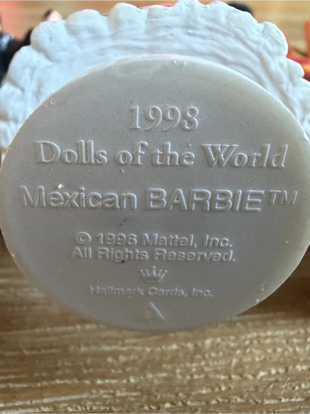 Set Of 6 Dolls Of The World Barbie & Keepsake Ornaments 1990s Hallmark Mattel
